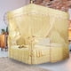 thumbnail image 3 of Cama de lujo estilo princesa con 3 aberturas laterales, cortina y dosel, mosquitera (amarillo M), 3 of 8