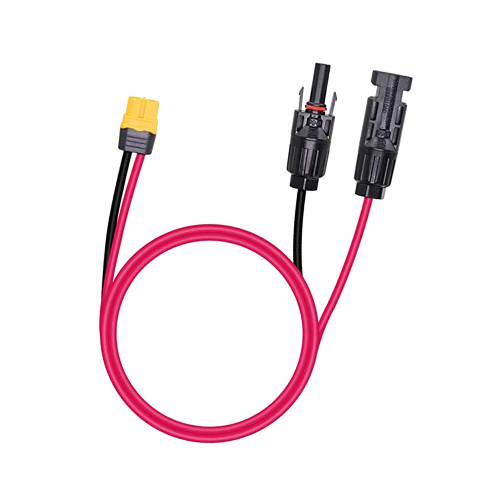 Bothyi - Cable De Carga Solar Para Adaptador De Batería Xt60 Conector Macho Hembra
