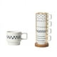 thumbnail image 3 of Juego De 4 Tazas De Café Apilables Con Soporte 320ml, 3 of 4