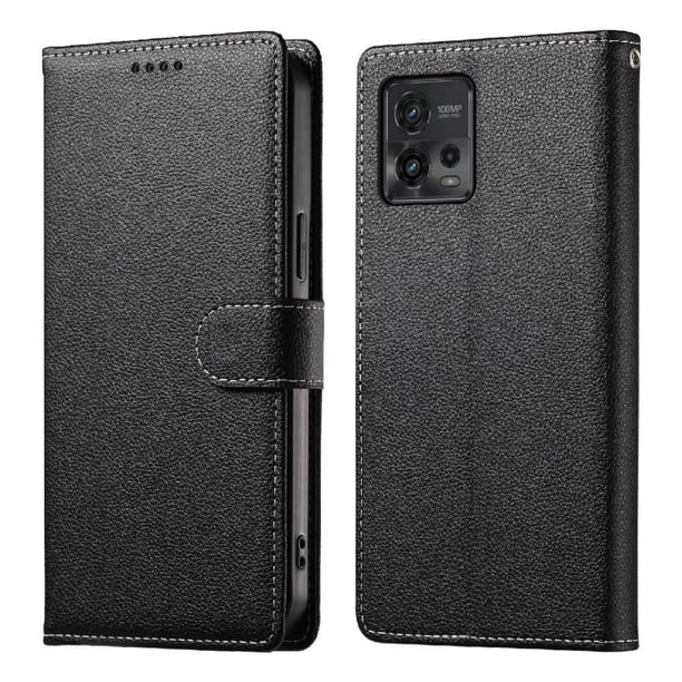 Funda para FOXDOCK Motorola Moto G72– Cuero Premium, 3 ranuras para tarjetas, Protección contra impactos