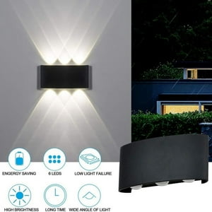 Genérico - Aplique Negro Luz Calida Lineal Triple Aluminio 6W Lau