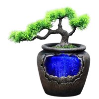 Bothyi - Adorno De Cascadas De Mini Fuente Interior Con Luces Led 110 V Durable