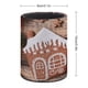 thumbnail image 2 of Hombre de Jengibre-theme Cylinder Pen Holder Pencil Organizer with Flannel Lining PVC Leather Material Cardboard Base for study work 10*8CM, 2 of 6