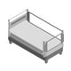thumbnail image 3 of 3 barandas + soporte de cabecera Gris Para cama King 180x200x200 cm Altura colchón hasta 27 cm, 3 of 12