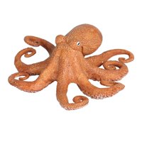 Magideal - Figura De Vida Marina, Figura Modelo De Pulpo, Juguete De Figura Modelo De Pulpo Simulado, Decoración De Pecera, Juguete Educativo Cognitivo Para Niño Pulpo Naranja A