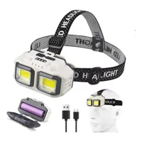 Max - Linterna Frontal Minero Led Roja Y Blanca