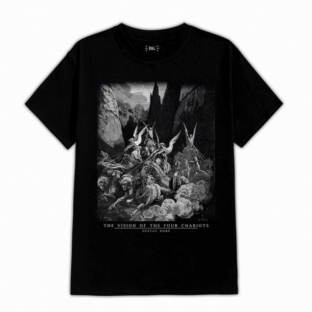 Polera Estampada Dore Gustav The Vision Of The Four Chariots