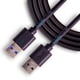 thumbnail image 1 of Cable de datos USB 3.0 digital SatelliteSale macho a macho tipo A SuperSpeed, cable universal de PVC negro de 15 pies, 1 of 2