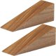 thumbnail image 1 of Tope de puerta decorativo de madera de acacia THORNIA – Pack de 2, 1 of 8