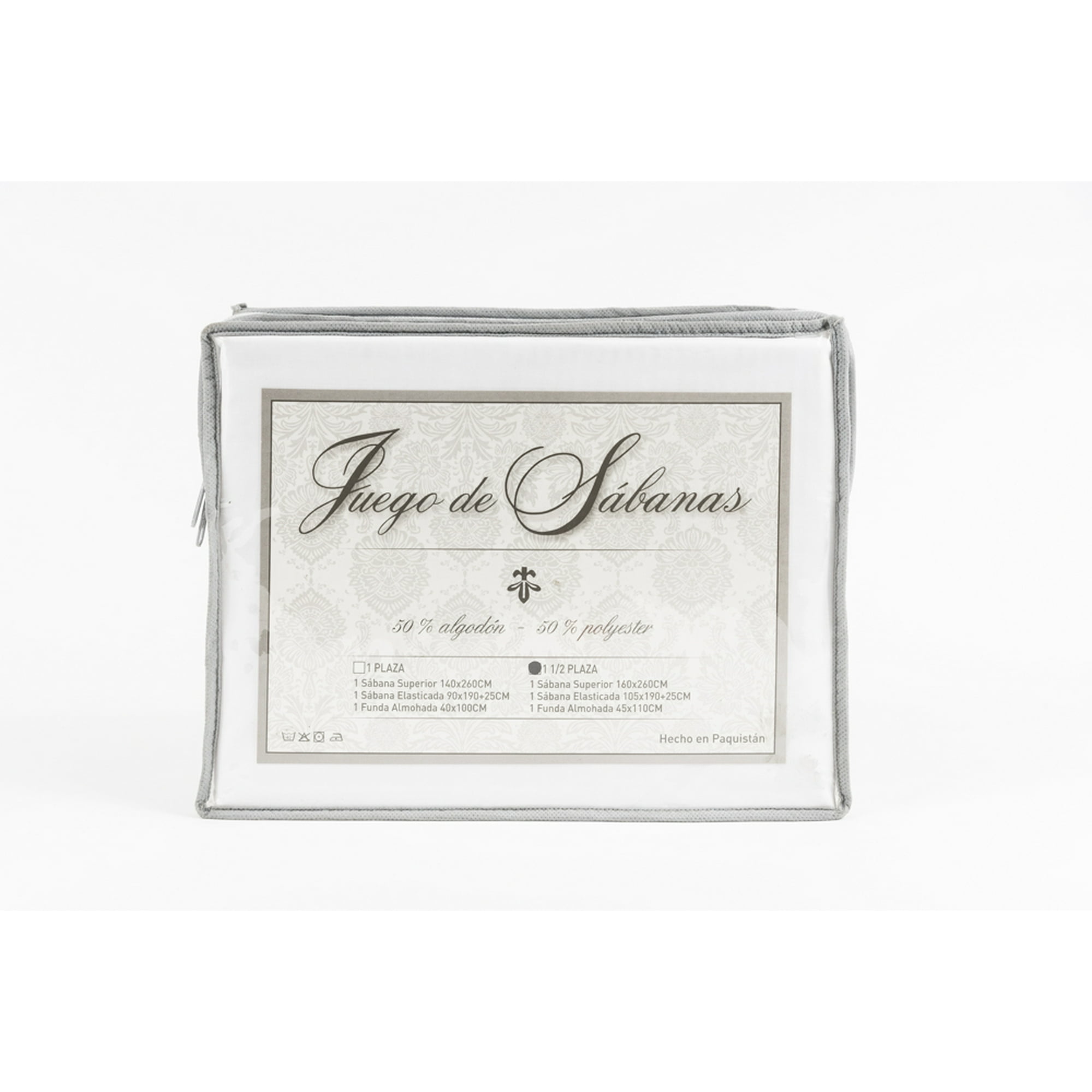 El Castillo - Juego Sábana 144 Hilos Blanco 1 Plaza
