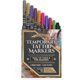thumbnail image 1 of Marcadores de tatuaje Ink Scribd – 10 plumas + 20 plantillas, 1 of 6