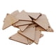 thumbnail image 1 of forma triangular piezas de madera sin terminar con agujero para manualidades 25 piezas 50mm, 1 of 5
