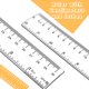 thumbnail image 2 of Regla EACOZY 30 cm de plástico transparente – Pack de 2, 2 of 9