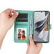 thumbnail image 3 of Funda tipo cartera FOXDOCK para OPPO Reno 10 Pro 5G , diseño girasol en relieve, cuero PU, cierre magnético, soporte y tarjetero, 3 of 5