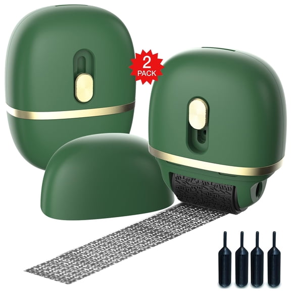 Estampilla de Goma Lomil Verde 2 Unidades con Tinta Recargable