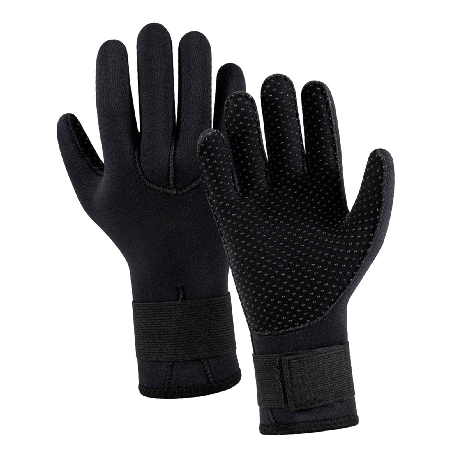 Magideal - Guantes De Neopreno De 3 Mm, Guantes De Buceo, Guantes De Traje De Neopreno, Guantes De Natación De Invierno Antideslizantes, Guantes De Buceo Para , L L