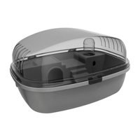 Magideal - Hábitat De Hámster,Jaula Grande Para Hámster,Casa De Juego Para Ejercicio Transparente Y Transpirable,Casa De Jaula Para Animales Pequeños Para Planea Gris