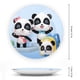 thumbnail image 2 of Babybus Plato decorativo de porcelana fina (bone china), plato decorativo de cerámica para hogar, oficina, soporte de pared, platos decorativos para dormitorio - 6 pulgadas (15 cm), 2 of 6