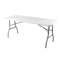 Genérico - Mesa Plegable Tipo Maleta Blanca Lavable Multiuso