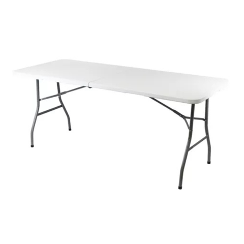 Genérico - Mesa Plegable Tipo Maleta Blanca Lavable Multiuso