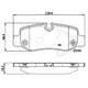 thumbnail image 2 of Pastillas Freno para auto Mercedes Benz Vito 2014-2023 Trasero, 2 of 4