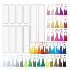 Bothyi - Herramienta De Fabricación De Marcapáginas De Silicona Con Kit De Borlas Marcapáginas Modelo De Resina Epoxi