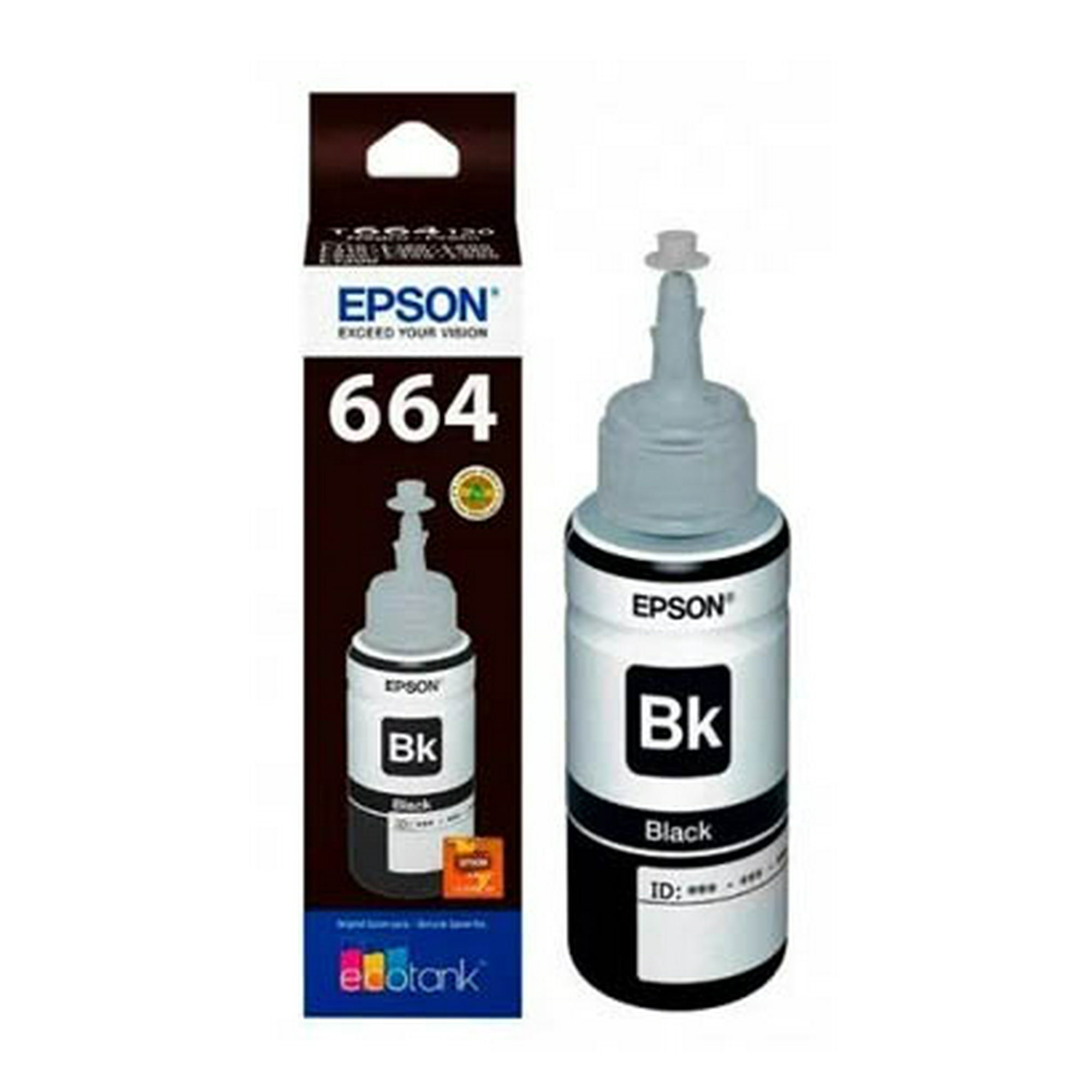 Botella De Tinta Epson T664 Negro T664120