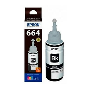 Botella De Tinta Epson T664 Negro T664120