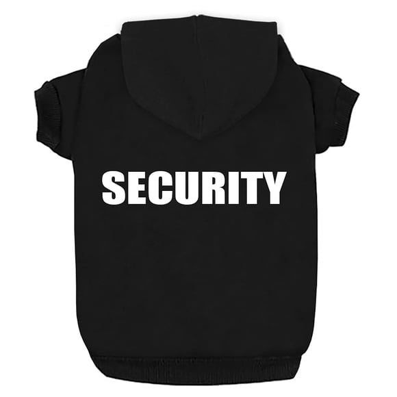 Sudadera con capucha Trudz PET Security para perro, de invierno, color negro