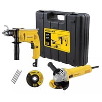 Kit Esmeril Angular + Taladro Percutor Stanley Shg6620Ka-B2C