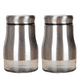 thumbnail image 1 of Salero y pimentero de acero inoxidable con fondo de cristal, accesorios de cocina modernos, 1 of 5