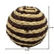 thumbnail image 4 of Set 2 Esferas De Yute Cuerda Para Decoracion Pelota Beige, 4 of 5