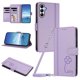 thumbnail image 1 of Funda Cartera Trébol para Samsung Galaxy A35 5G con Ranuras Tarjetas y Carga Inalámbrica Morado claro, 1 of 6