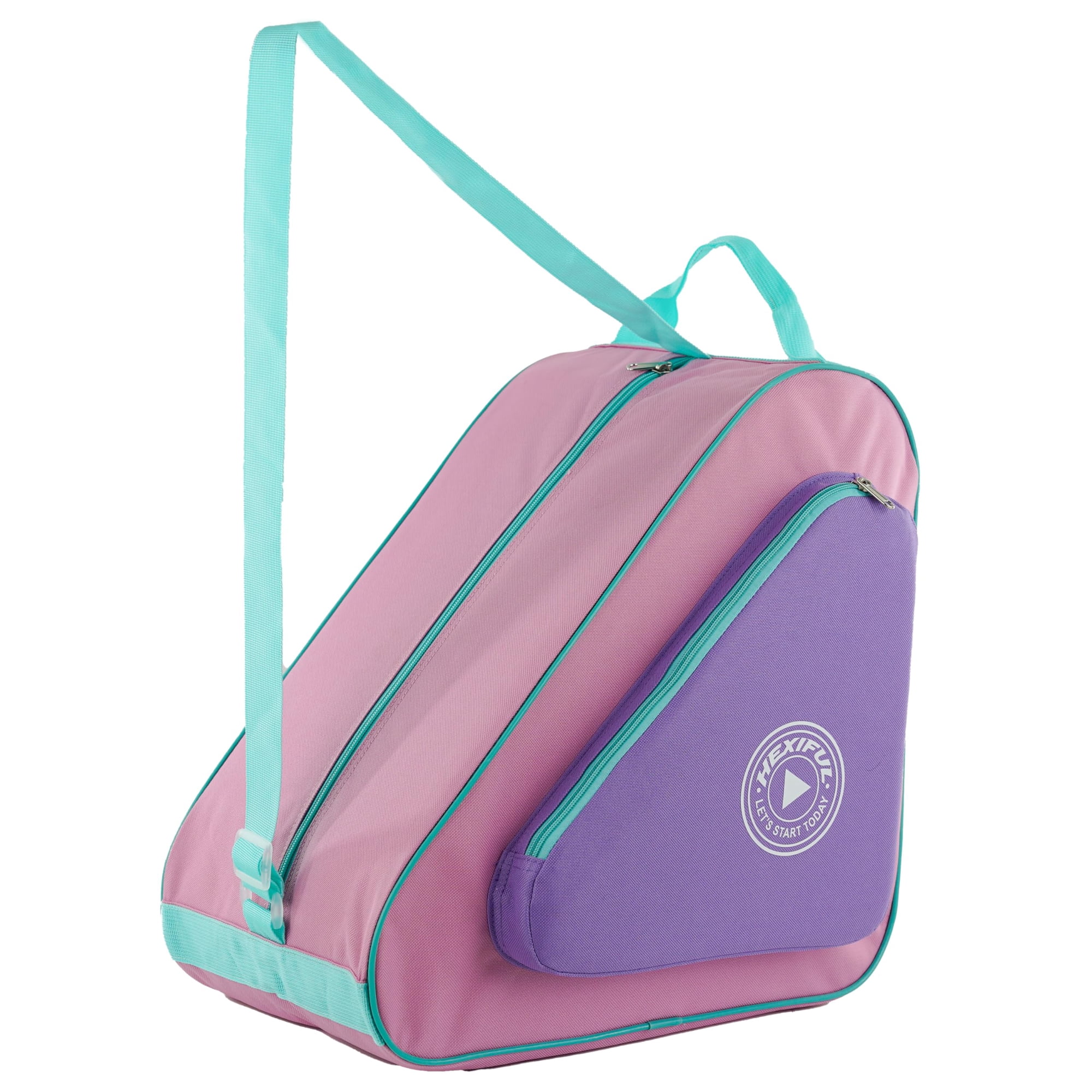 Bolso Para Patines Hexiful Violeta-rosa Menta Impermeable Grande
