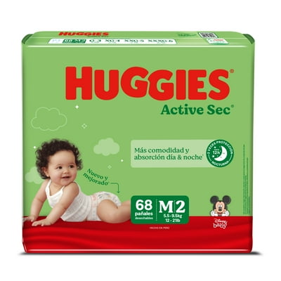 Pañales Active Sec M 68 Un 68 Un Huggies