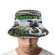 thumbnail image 4 of La Oveja Shaun Sombrero bucket para adultos, gorra de protección solar, sombrero de pescador plegable para viajes al aire libre, pesca y actividades de verano, 4 of 6