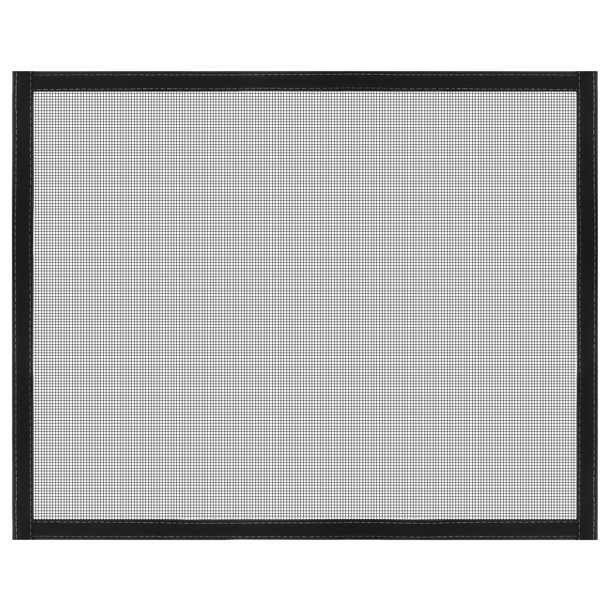 Malla de Pantalla de Ventana Uxcell, 24" x 35" Malla de Red de Fibra de Vidrio para Bricolaje Marco Negro con Borde Adhesivo de Gancho y Bucle