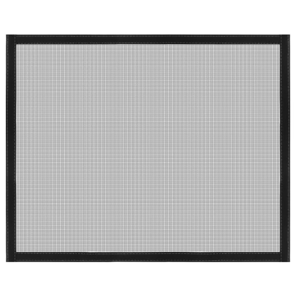 Malla de Pantalla de Ventana Uxcell, 24" x 35" Malla de Red de Fibra de Vidrio para Bricolaje Marco Negro con Borde Adhesivo de Gancho y Bucle
