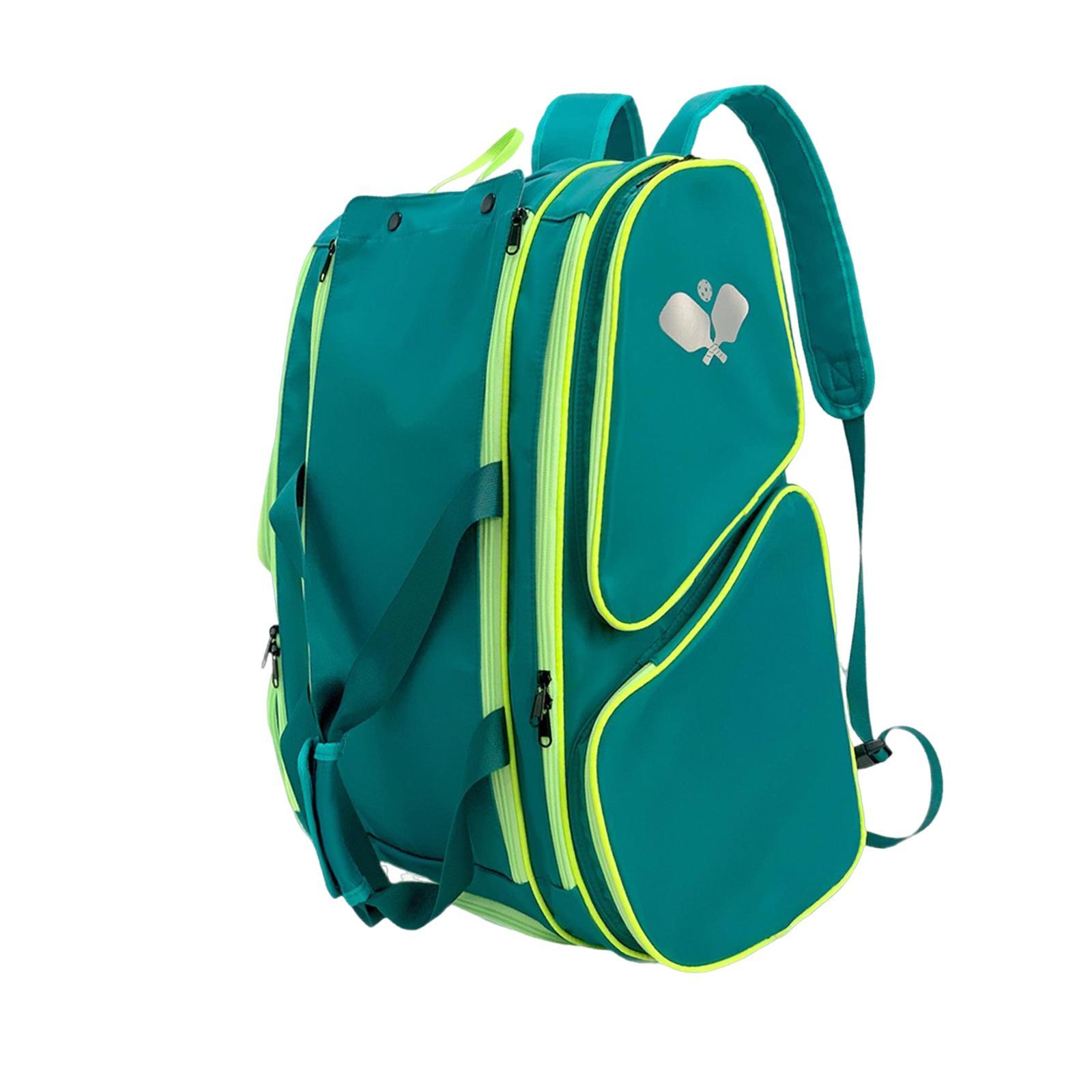 Ioensy - Bolsa Para Raqueta De Pickleball, Equipo De Bádminton, Mochila Para Mochilerismo Al Aire Libre, Para Mujer, Color Verde