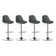 thumbnail image 1 of Pack 4 Silla Piso bar Eame de Altura Regulable con Respaldo gris, 1 of 6