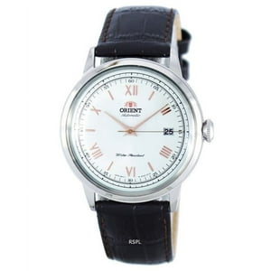 Orient - Reloj By Para Hombre 21 Mm Bambino Version 2 De Acero Inoxidable Con Correa De Cuero