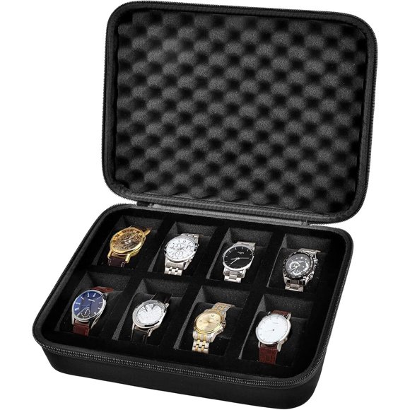 Estuche de viaje para relojes Comecase, hasta 45 mm