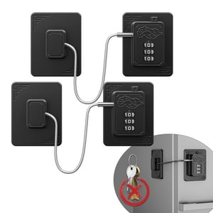 Cerradura Para Refrigerador Lexng, Paquete De 2 Con Código De 3 Dígitos, Color Negro