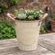 thumbnail image 3 of Macetero Metalico Beige Decorativo Con Asas Jardín S, 3 of 7