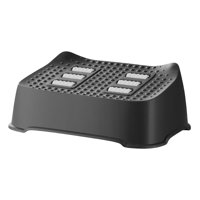 Bothyi - Reposapiés Debajo Del Escritorio Reposapiés Ergonómico Reposapiés Cómodo Y Compacto Para Juegos En Casa Negro