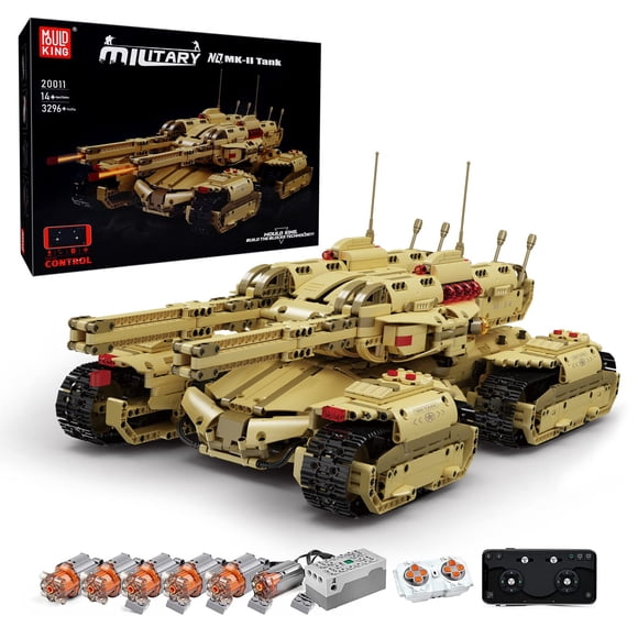 Building Block Tank Mould King 20011 Technology con RC Adult