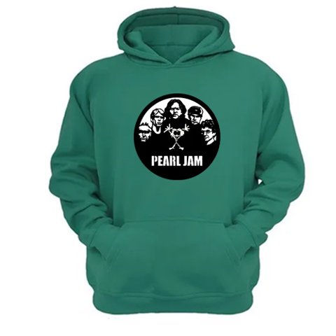 Genérico - Polerón Canguro Pearl Jam Verde Aguamarina Talla Xl Unisex