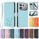 thumbnail image 3 of Infinix Note 60 5G Funda Billetera de Gato, Verde Claro, 3 of 6