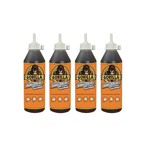 Glue Gorilla Original, Poliuretano Impermeable, 532 Ml (Paquete De 4)