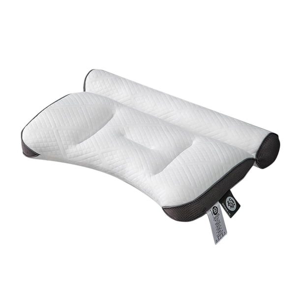 Almohada para el cuello, almohada para dormir, accesorios portátiles, ropa de cama suave, almohada ligera para el cuello, soporte para el cuello para Gris
